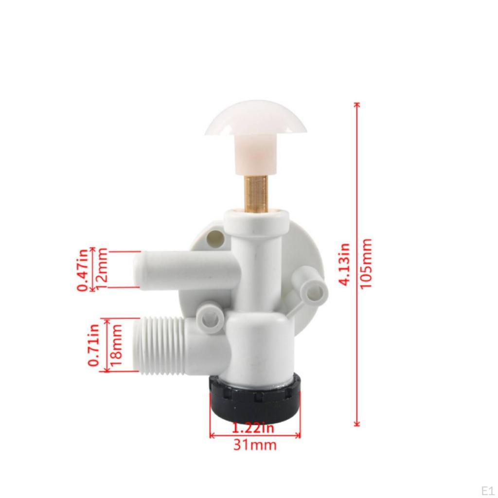 RV Toilet Mechanism with Screws EasytoInstall Kit LeakResistant for Home