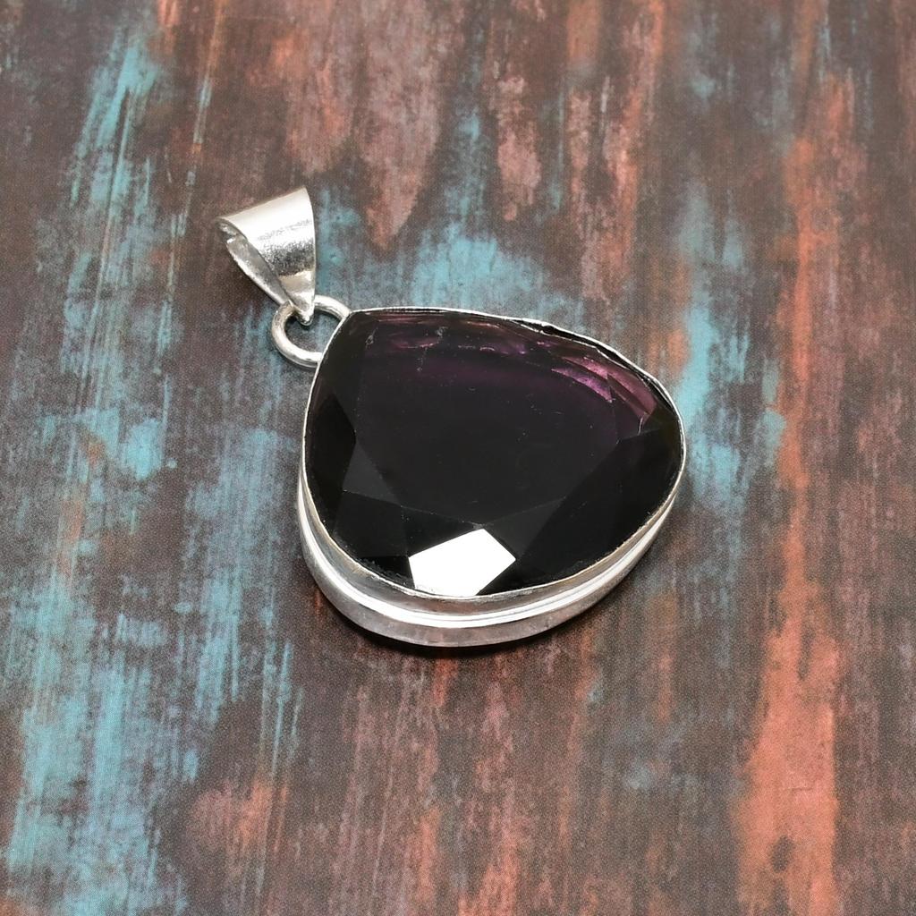 Amethyst Gemstone Solid 925 Sterling Silver Handmade Amazing Jewelry Pendant