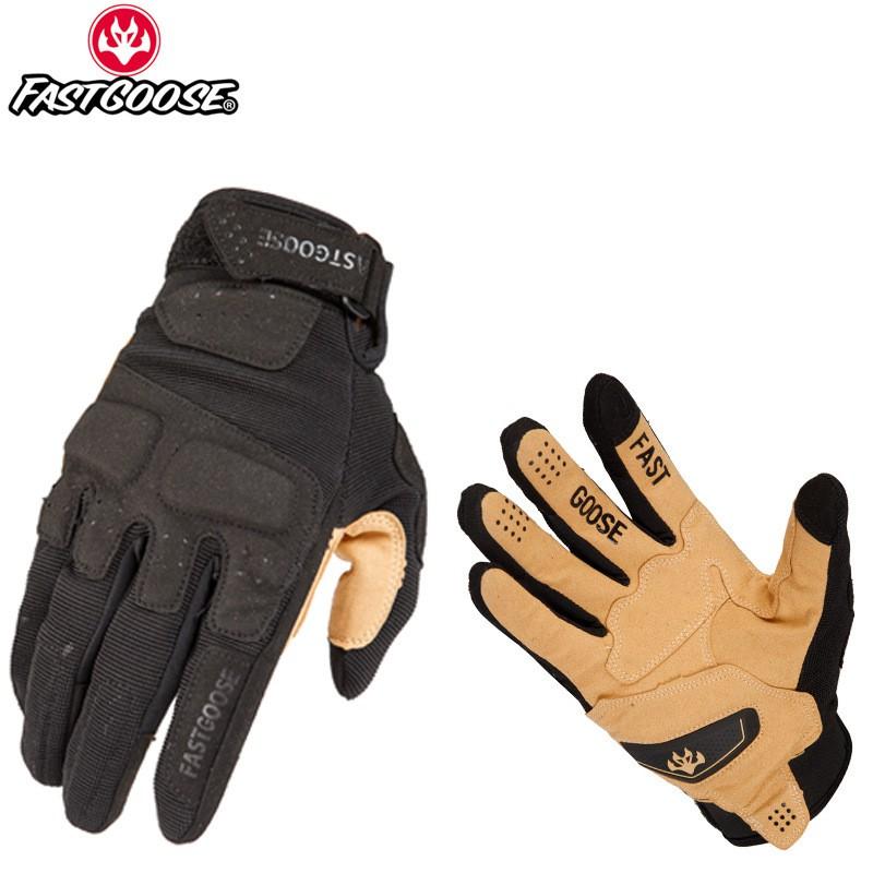 FASTGOOSE Touchscreen Motorcycle Off-Road Racing Gloves Dirt Bike ATV Motorbike Riding Small чёрный