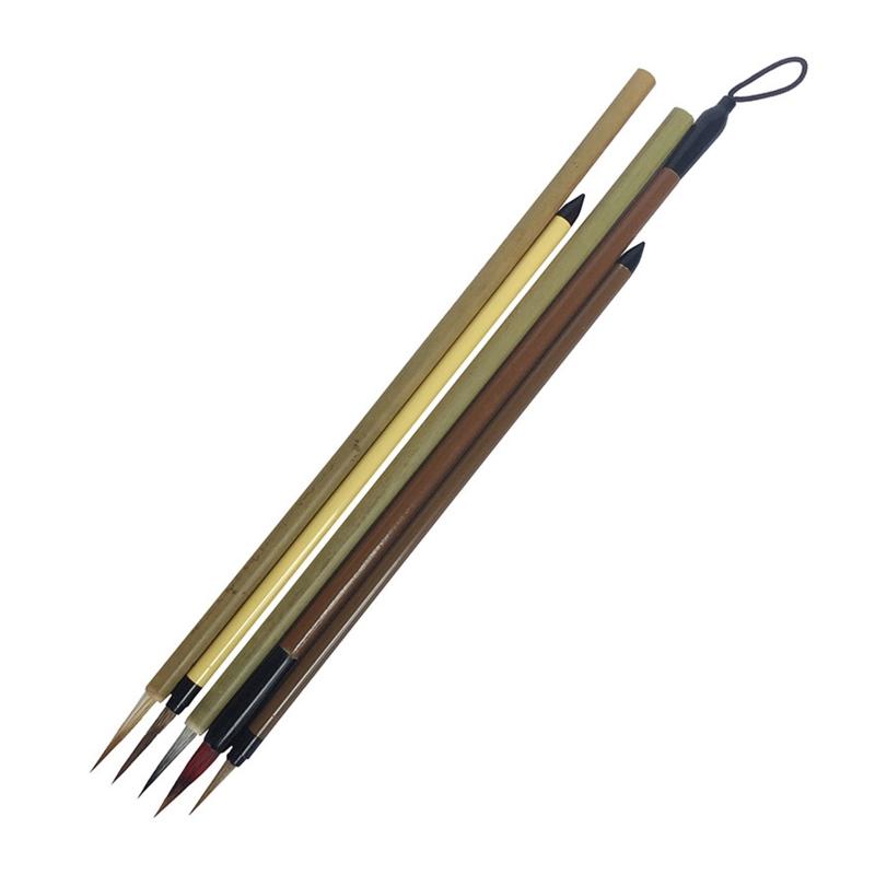 

Pro Calligraphy Brush Set Detail Paint Brush Perfect for Meticulous Painting Drawings Beginner Chinese Calligraphy Gifts 1