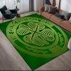 Celtic FC logo Pattern Square Carpet,Area Rug,Carpet Rug for Living Room Bedroom Sofa Playroom Decor,Non-slip Floor Mat,Holiday Birthday Gifts