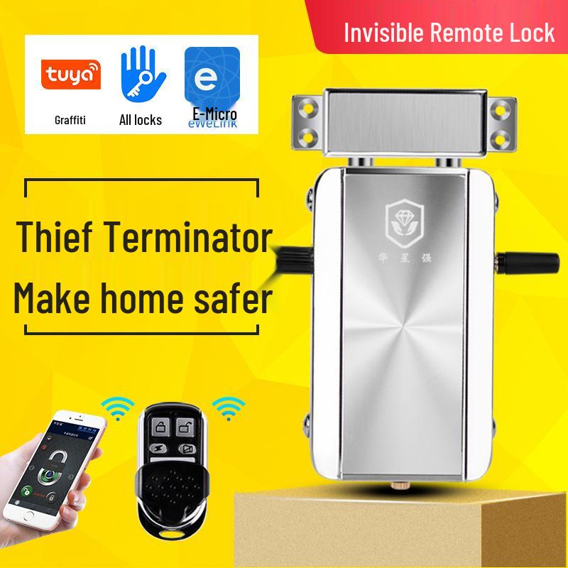 Huaxingqiang 909 Smart Bluetooth Anti-theft Concealed Electronic Lock with Password and 2 Remote Controls