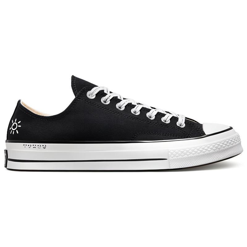 Converse 1970s Chuck Taylor All Star Comfortable Retro Low-top Canvas Shoes Unisex Black