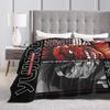 Yujiro Hanma The Strongest Creature Baki Blankets Flannel  Winter  Breathable Warm Throw Blanket for Home Travel Bedspread