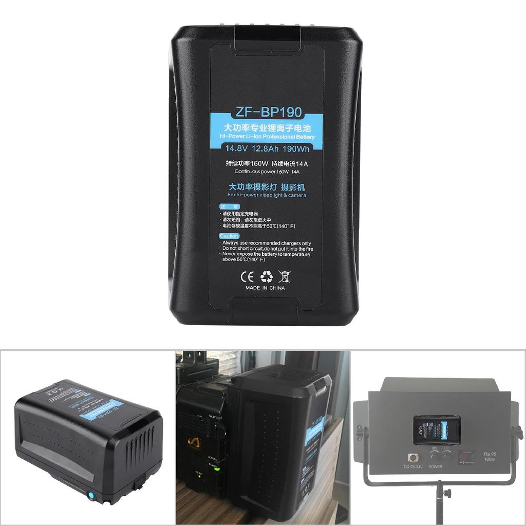 Camera LED Light Battery for BP-190 Digital Cameras Batteries Camcorder(BP-190)