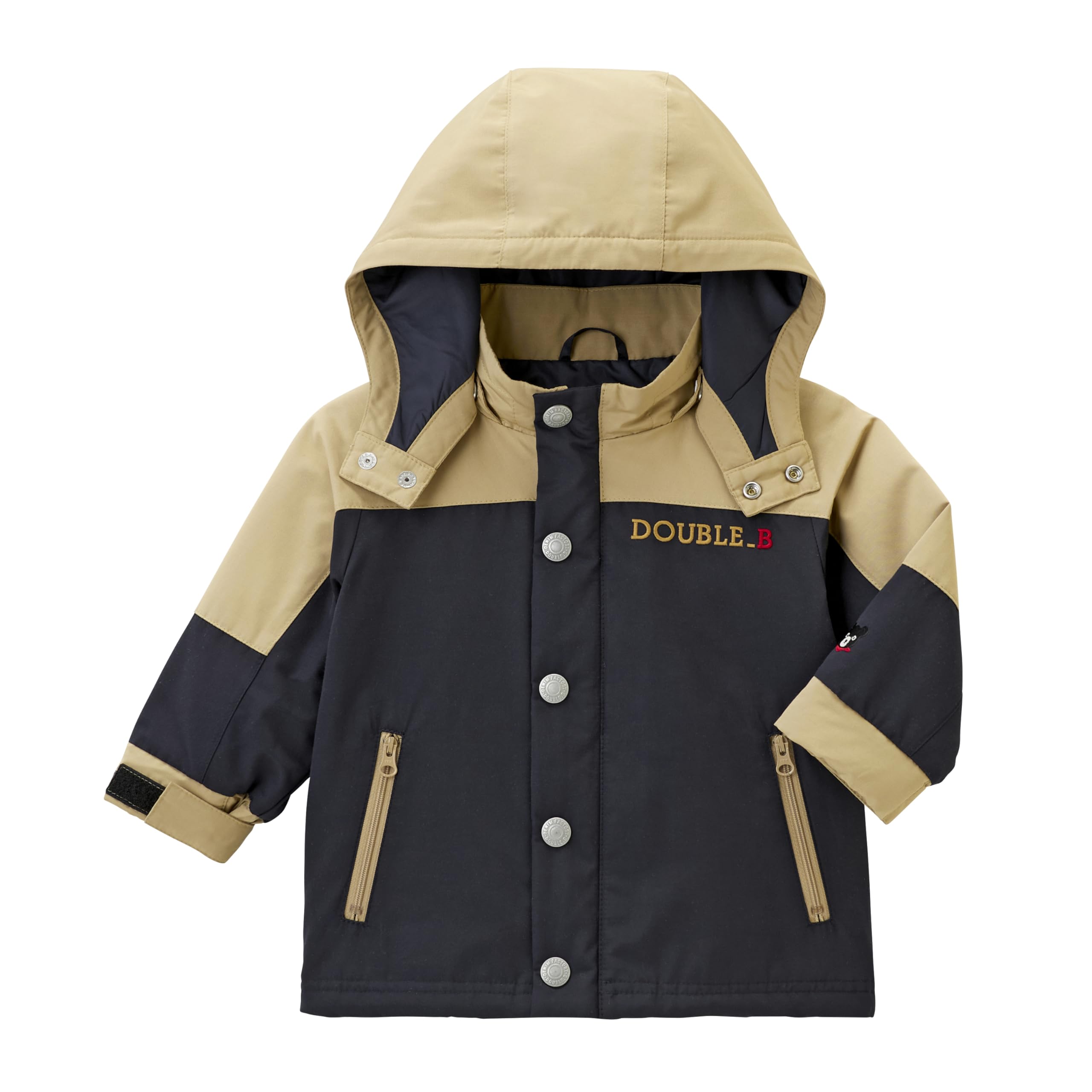 

MIKI HOUSE Double B Jumper, Outerwear, Cold Weather, Logo, Bear Design, Boys, Girls, Baby, Kids, Children s Clothing, 80cm, Beige, 63-3708-490