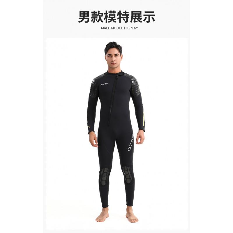 3mm Neopren Neoprenanzug Herren Damen Ganzkörper Langarm Mit Kapuze Tauchen Surfen Schnorcheln Badeanzug Warmwasser-Sportausrüstung