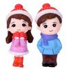 2Pcs/Set Mini Lovers Dolls Model Figures Micro Landscape Fairy Garden Figurine