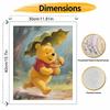Disney Winnie the Pooh Rain Umbrella Honey Pot Digital Oil Painting Art Kit Hand Painted Home Decor