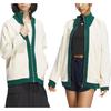 adidas Originals X Notitle Collaboration FW23 Spliced Contrast Zip-Up Stand Collar Jacket Unisex Jacket White IN1087