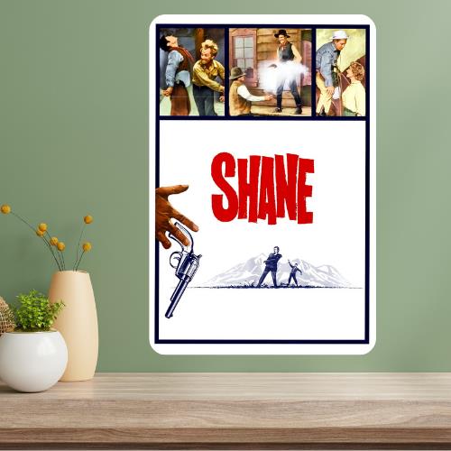 Shane Metal Movie Poster Sign 20x30cm(7.8x11.8inch)