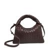 Handwoven PU Leather Tote Bag Women Small Crossbody Shoulder With Magnet Soft Structured Design Daily Commute