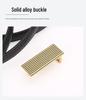 Women's Genuine Cowhide Leather Striped Dress Belt - Versatile & High-End Accessory