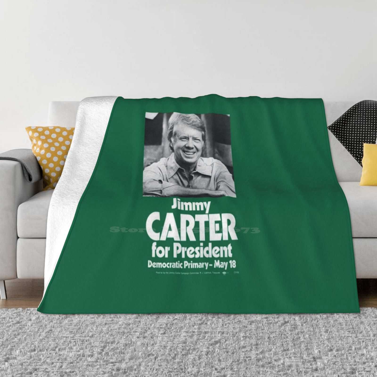 Jimmy Carter For President Trend Style Funny Fashion Soft Blanket Jimmy Carter 1977 Lyndon Johnson All The Way With Lbj Jfk 30x40in