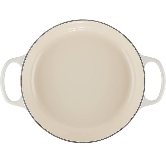 Le Creuset Cast Iron Round Sauté Pan 26 Cm 2.2 L Meringue (21180267164430)