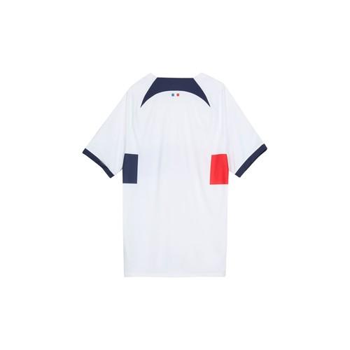 Nike PSG Collaboration Loose Fit Crew Neck Short Sleeve T-Shirt for Men, White