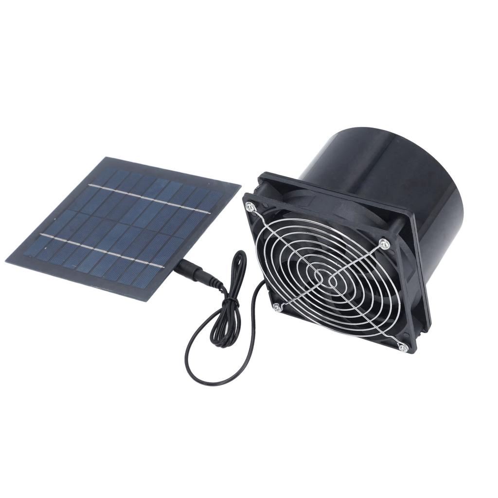 Ventilador de Extracción Solar Profesional Eficiente Ahorro de Energía Ventilador de Conducto Solar para Exterior Ático Casa de Perro