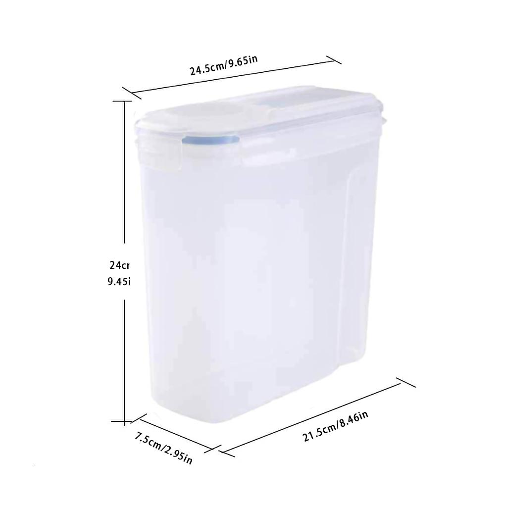 Plastová nádoba na skladování cereálií 4L vzduchotěsný zásobník na suché potraviny