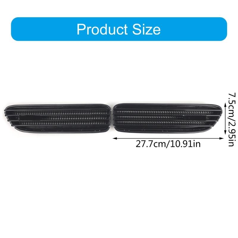 Impact Resistant Vehicle Exterior ABS Front Bumper Protector Side Grill Fenders Vent Guard Suitable for E46 51137895914