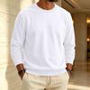 Heren Sweatshirt met Voering en Ronde Hals Casual Kleur Pullover