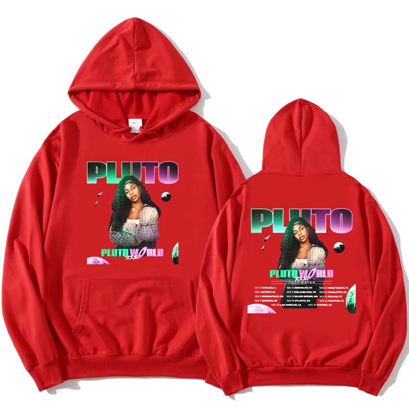PLUTO WORLD Tour 2025 Hoodies Fashion Singer Graphic Printing Sweatshirts Long Sleeve Autumn Hooded Pullovers Streetwear Women