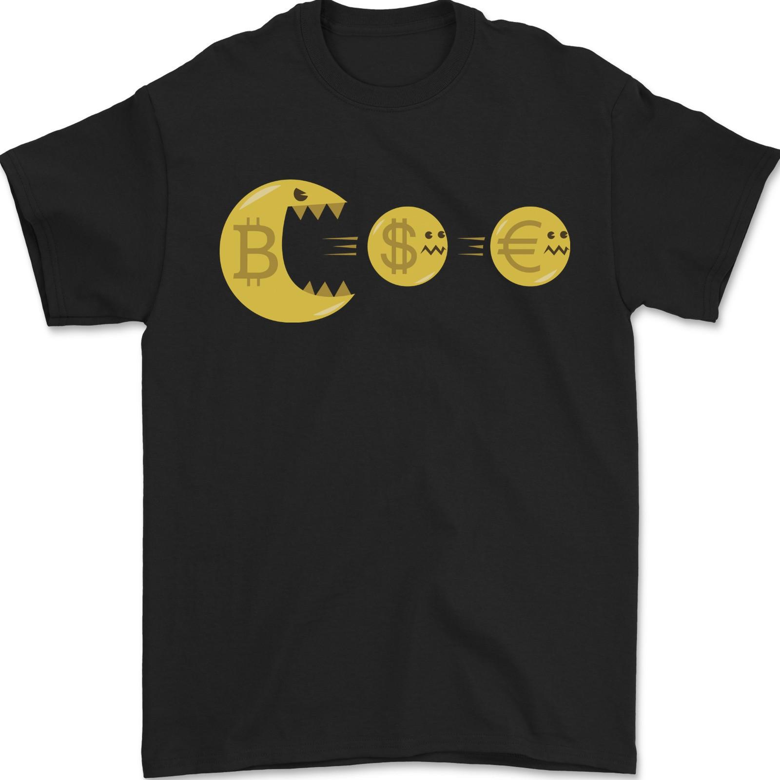 Bitcoin Monster Cypto Cryptocurrency Money Mens T-Shirt 100% Cotton 3XL