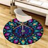 1pc Office Carpet Chair Mats Colorful Floral Mandala Pattern Perfect for Decorating Office Chairs, Living Rooms, Or Bedrooms