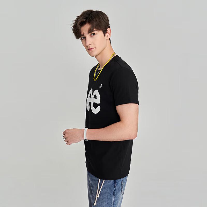 Lee Klassisches Herren-T-Shirt mit Logo-Print, kurzärmlig