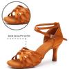 Women Girls Latin Dance Shoes Salsa Tango Ballroom Performance Shoes 7CM