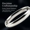 Silver Color Round Ring Bangle Stainless Steel Layering Curved Bracelet for Women Fashion Jewelry Gift 10/12mm
