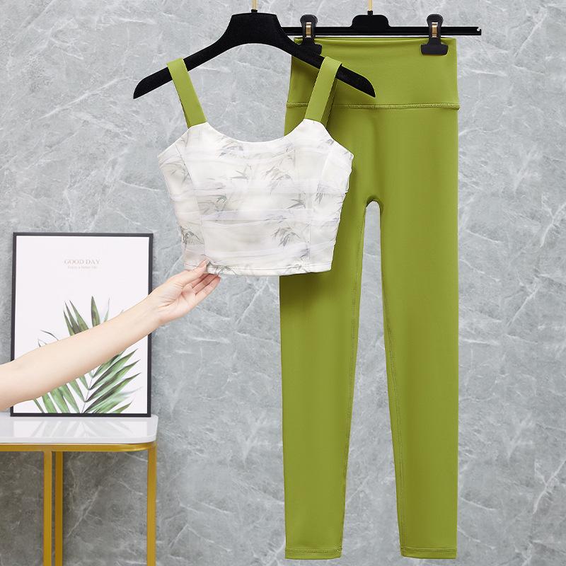 2025 Women's Sexy Sports Camisole Yoga Bra Set - Summer Fitness & Running Vest