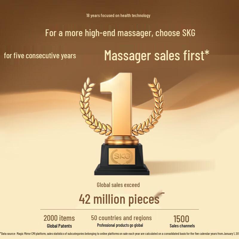 SKG BC3 Electric Scalp and Head Massager CN plug (adapter included)