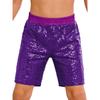 Boys Jazz Dance Stage Performance Costume Shiny Sequins Shorts Elastic Waistband Soft Lining Pockets Comfort Fit