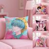 Saja Boys KPopS D-Demon H-Hunters Pillow Case Pattern Printed Pillowcase for Living Room Sofa Cushion Cover & Bedroom Decor
