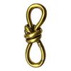 Knot Carabiner Keychain with Safety Mechanism Rustproof High Durability Twist Knot Clasp Bag Charm Keychain Accessories