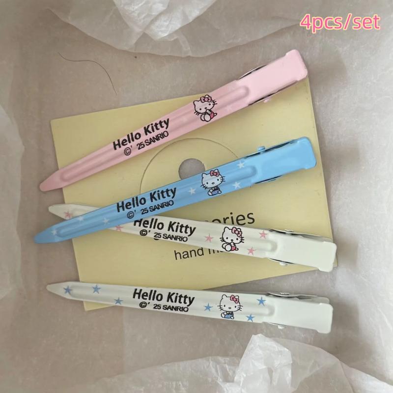 4/5 шт. Друкована шпилька для волосся «Кітті», позиціонуючий затискач, мультяшна шпилька-качка, трендова та універсальна декоративна шпилька для чубчика