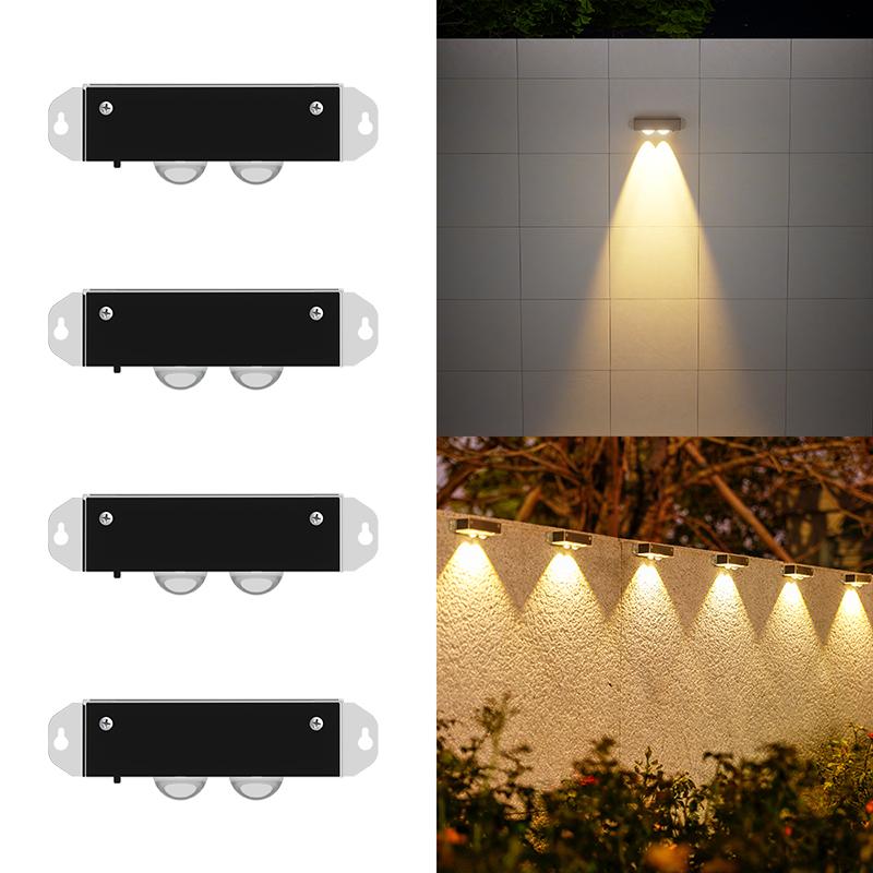 Xiaomi 4PCS, Solar LED Lights, Outdoor Lights, Smart Light Sensor with Automatic On/Off, Garden Lights, Pathway Lights