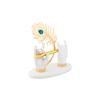 Gold Plated Krishna Ji Hand with Flute Figurine | 24K Gold Plated Lord Krishna Hand with White Resin Base