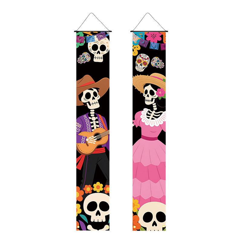 2026 Halloween Porch Banner: 30x180cm Festival Decoration