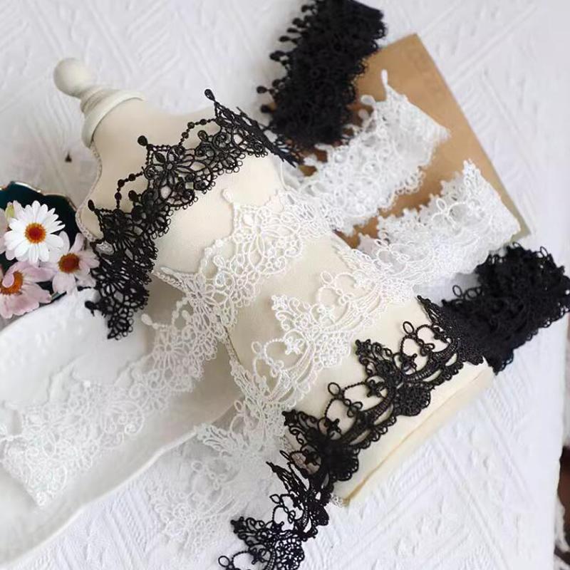 1 Yard Negru Alb Dantelă de Înaltă Calitate Accesorii Dantelă pentru Cusut Haine DIY Dantelă pentru Cusut Lățime 5cm
