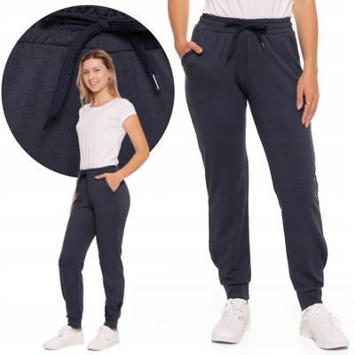 Women's Trousers with Decorative Stitching Stylish Elegant Comfortable MORAJ XL GRAPHITE