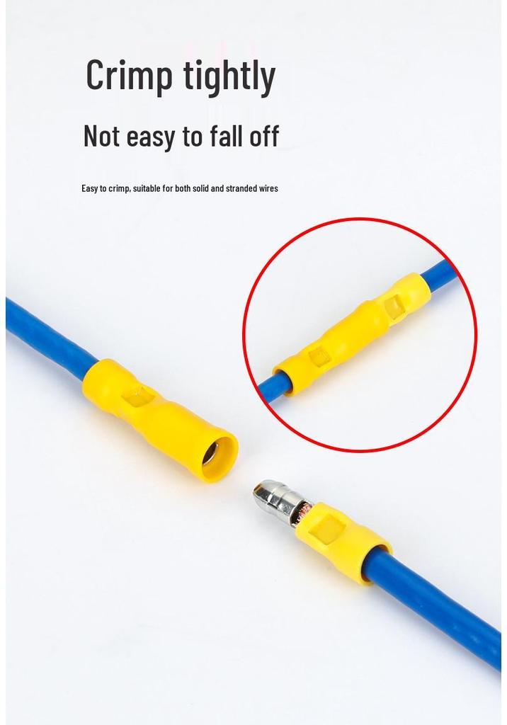 KT KST MPD1.25 Bullet-shaped Male Pre-insulated Crimp Terminal