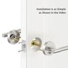 American Simple Black Bathroom Lock Bathroom Home Interior Bathroom Door Handle Wooden Door Lock Knurled Privacy Lock