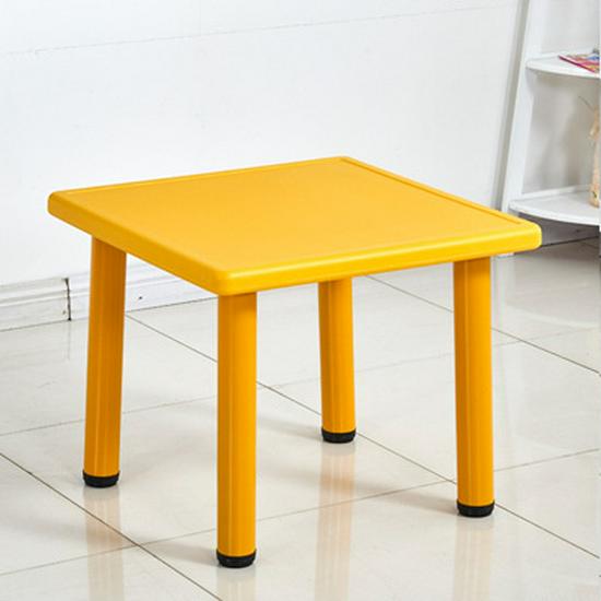 Adjustable Children's Plastic Square Table for Study & Dining