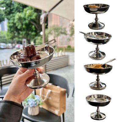 Multifunktions-Eisbecher High Beauty Salatschüssel Dessertbecher aus Edelstahl