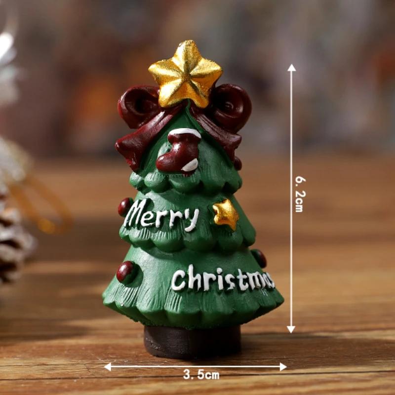 Cute Santa Claus Christmas Ornaments Christmas Tree Decorations Cartoon Animal Christmas Supplies Desktop Decorations for Kids