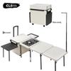 CLS Portable Folding Outdoor Kitchen & BBQ Table with Storage