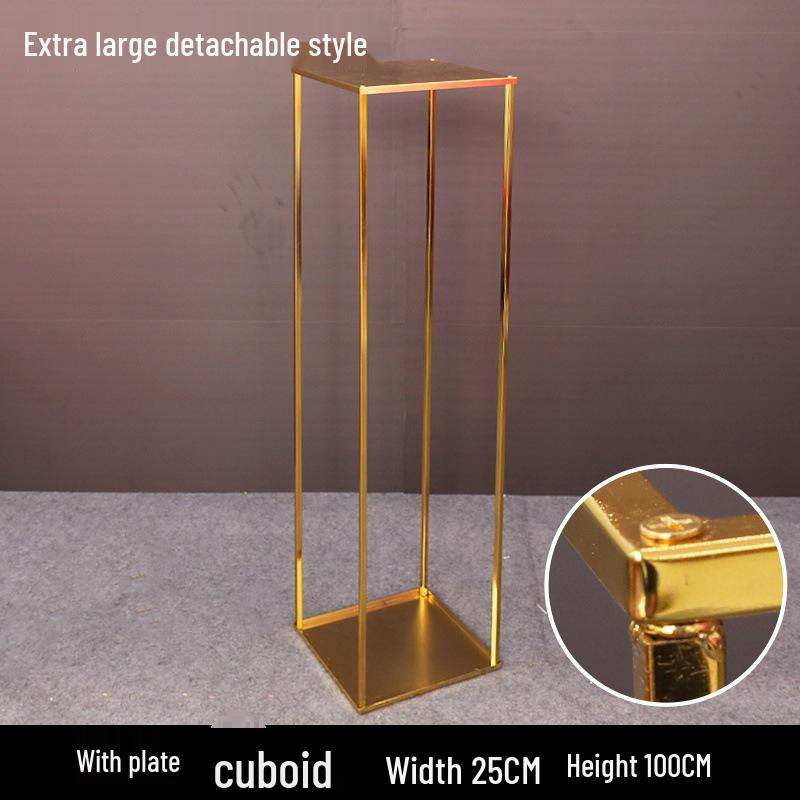 Żelazny Kwiatowy Stojak Kolumnowy do Dekoracji Uliczki Weselnej