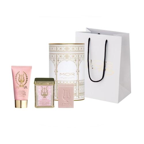 MOR Little Luxuries Hand Cream 50ml & Petit Soap 60g Gift Box, Marshmallow (Moisturizing Hand Cream & Soap with an Enchanting Vanilla Musk and Jasmine