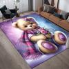 1pc Bear Pattern Area Rug Soft Flannel Floor Mat for Living Room, Bedroom and Office, Sofa Coffee Table Floor Mat, Machine Washable